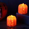 Button Batteries Halloween Jack-O-Lantern Plastic LED Night Light Pumpkin Lantern  Men