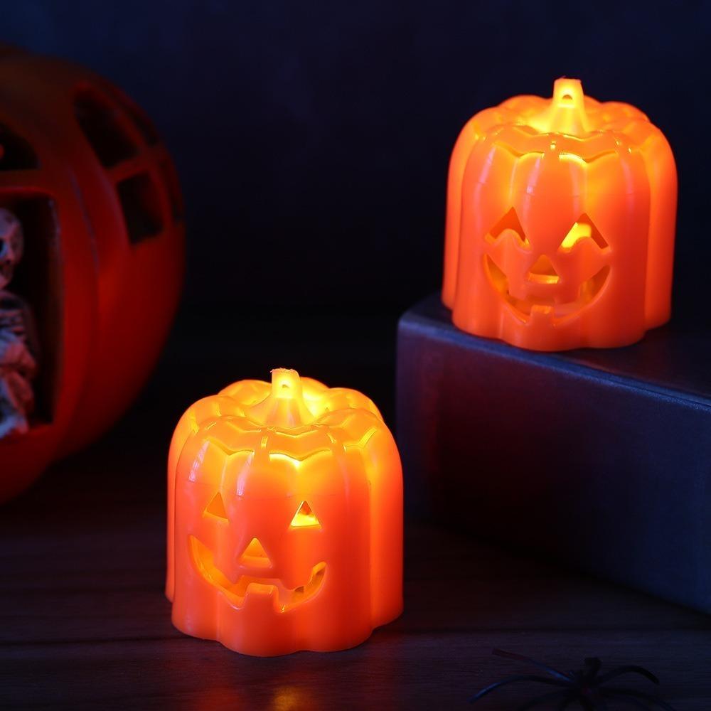Button Batteries Halloween Jack-O-Lantern Luminous LED Night Light Pumpkin Lantern  Men