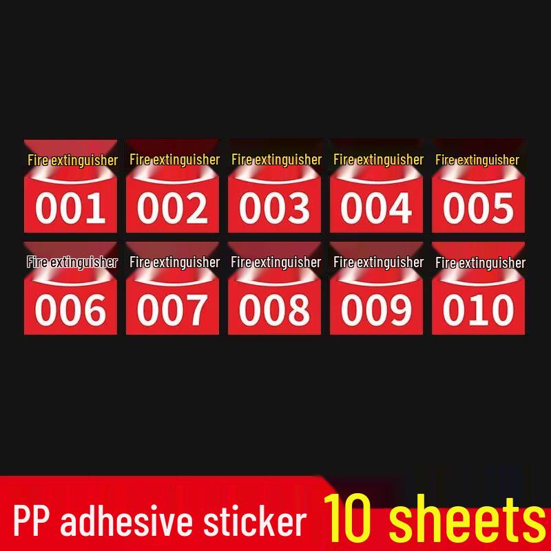 Myhomey Fire Extinguisher Instruction Decals
