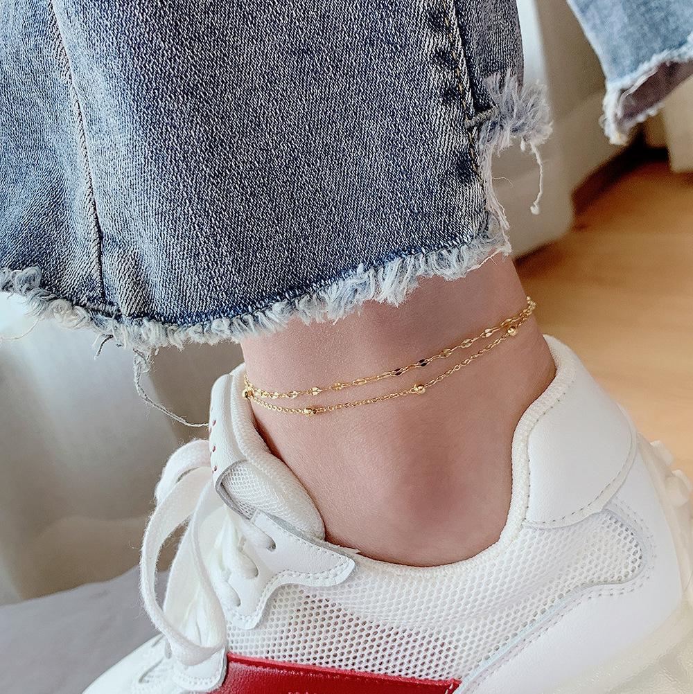 Bracciale di alta gamma in acciaio al titanio con paillettes inossidabili per ragazze - Design di nicchia e stile impilabile
