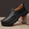 Handmade Casual Shoes for Men Loafers Genuine Leather Man Moccasins Large Size Platform Mens Driving Shoe Slip On Flats Male