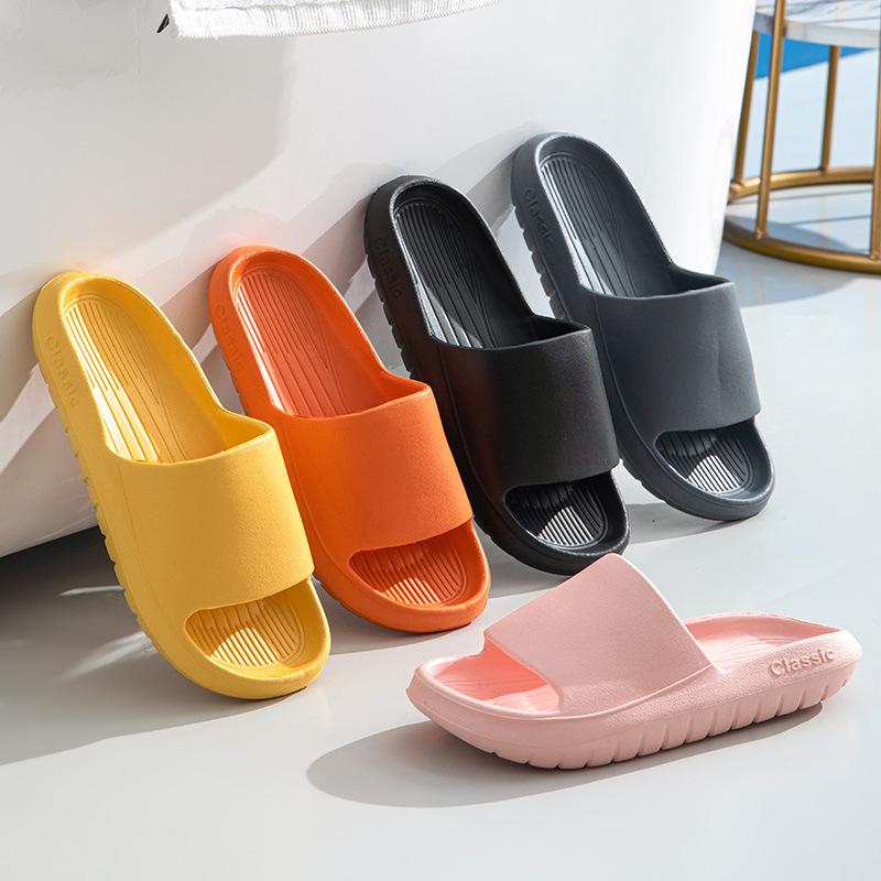 Lightweight Eva Non-slip Bathroom Slippers Men's Summer Bath Sandals Women's Home Household Cool Slippers