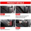 2pcs Front Door Storage Pockets Boxs Door Side ert Organizer Box Pockets For Ford Bronco 4 Door