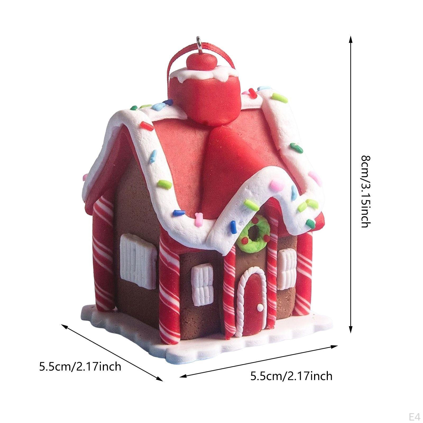 Рождественские украшения Пряничный домик Украшение Праздничные принадлежности Подвеска — фото 4