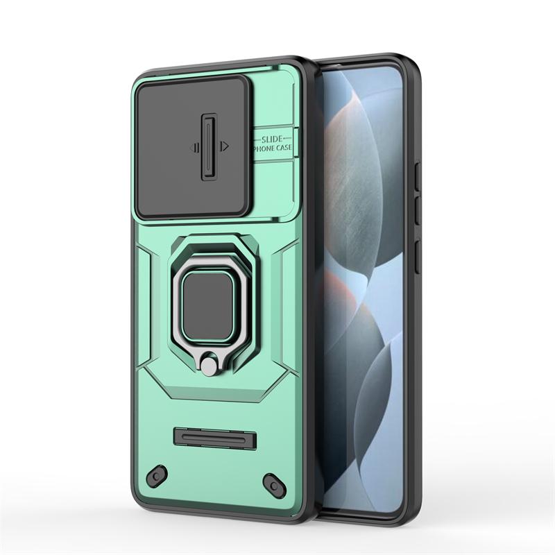 Shockproof Case For Xiaomi Poco X6 Pro Case For Poco X6 M6 F6 Pro Ring Holder Magnetic Cover For Poco X6 Pro 5G Push Window Case