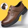 New Spring Retro Men's Shoes British Style Work Leather Shoes Trendy Versatile Casual Dad Men's Shoes