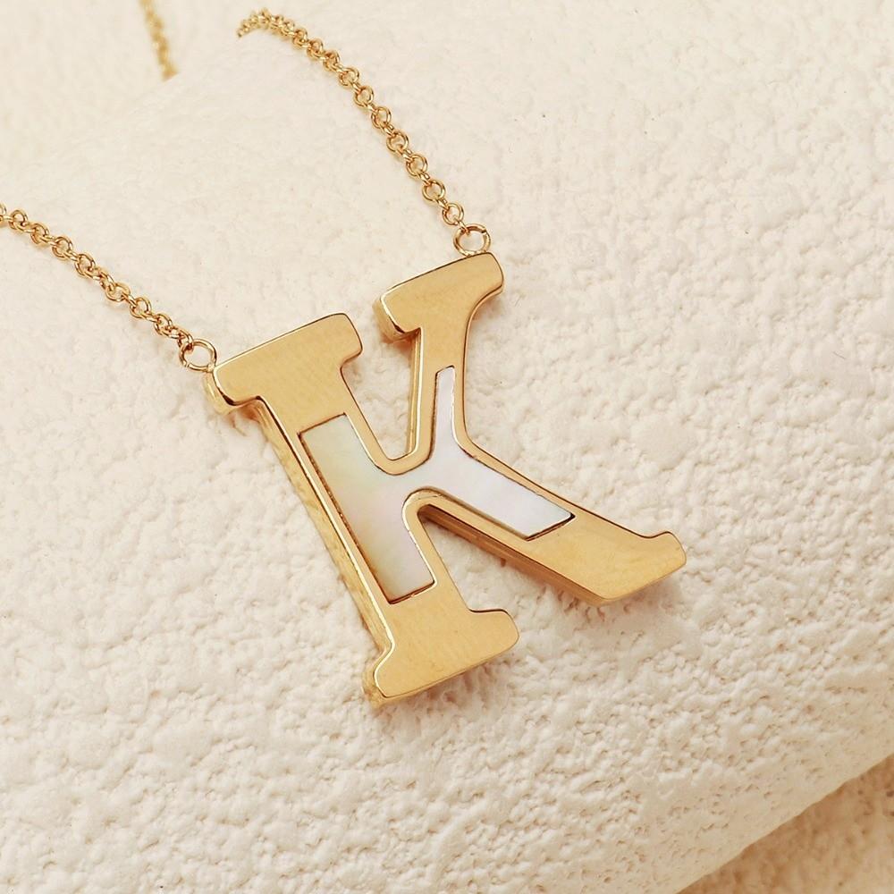 English Letter English Letter Necklace Combination Name Couple Clavicle Chain  Unisex
