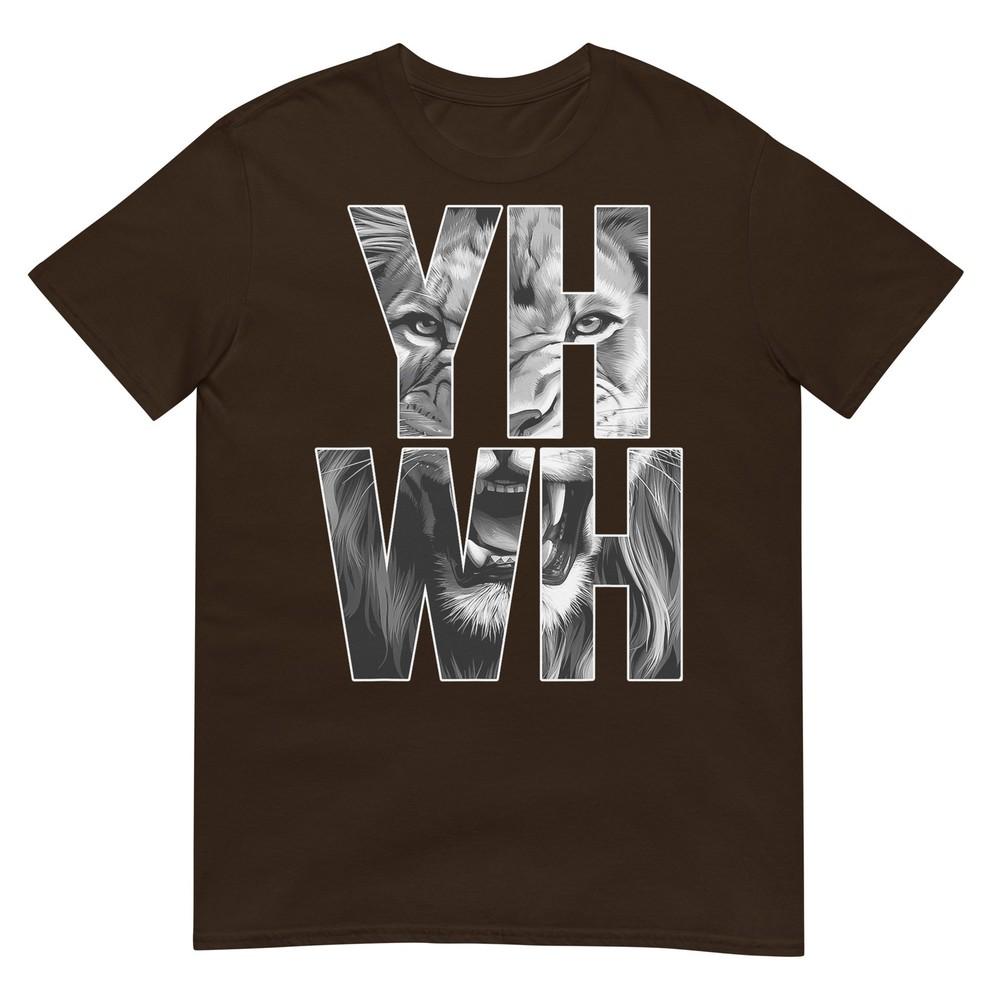 Yhwh Lion Of Judah Yahweh In Hebrew Jesus Christian Tshirt