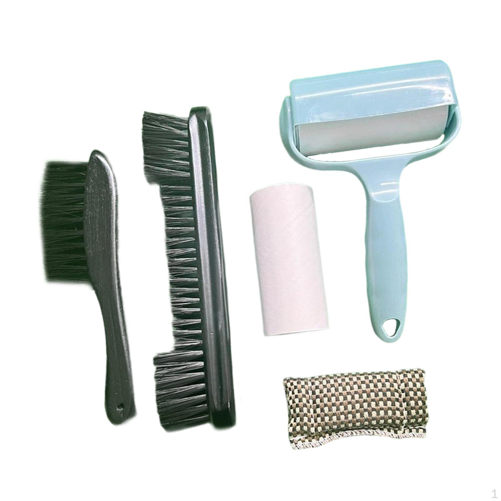 

Billiard Table Brush Kit for Dust and Hair Removal with Wooden Grip Black