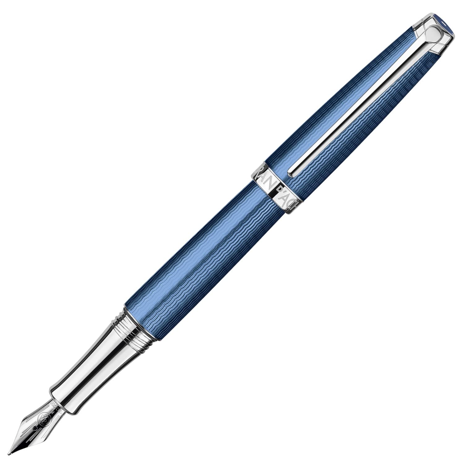 

Caran Fountain Pen BB Extra Bold Grand Blue Regular Imported Product d Ache Léman 4799-188 подвійного використання