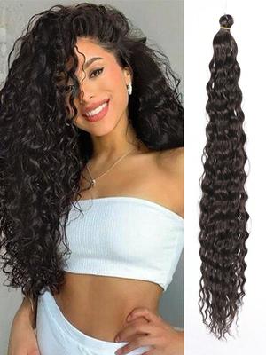 22palcové háčkování vlásků s vlnou oceánu Syntetické háčkování hlubokých vln Háčkování pletení Prodlužování vlasů Ombre Afro Curls Passion Twist Hair