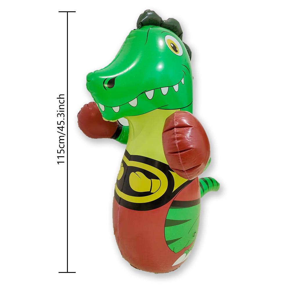 Inflatable Dinosaur Punching Bag for Kids – 3D Water-Filled Stress Relief Toy
