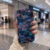 Neon Blue Pink Liquid Fluid Wavy Edge Phone Case For iPhone 16 15 14 Pro Max 13 12 11 Mini XR XS SE 2020 7 8 Plus Air Cover