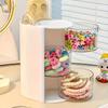 Rotating Multi-Layer Transparent Hair Accessory Organizer - With Multiple Compartments for Makeup, Brushes, and Beauty Tools