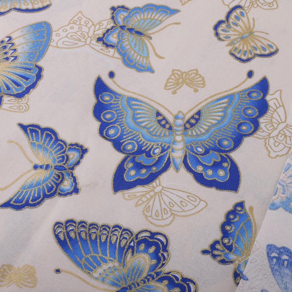 Printed Butterfly Fabric Sewing Material Home Upholstery