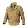 Men's Spring and Autumn Jacket Jacket Washed Cotton Military Jacket