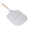 Pelle à Pizza en Aluminium Manche en Bois Long Spatule à Pizza Multifonctionnelle pour Pain Gâteau Boulangerie Maison
