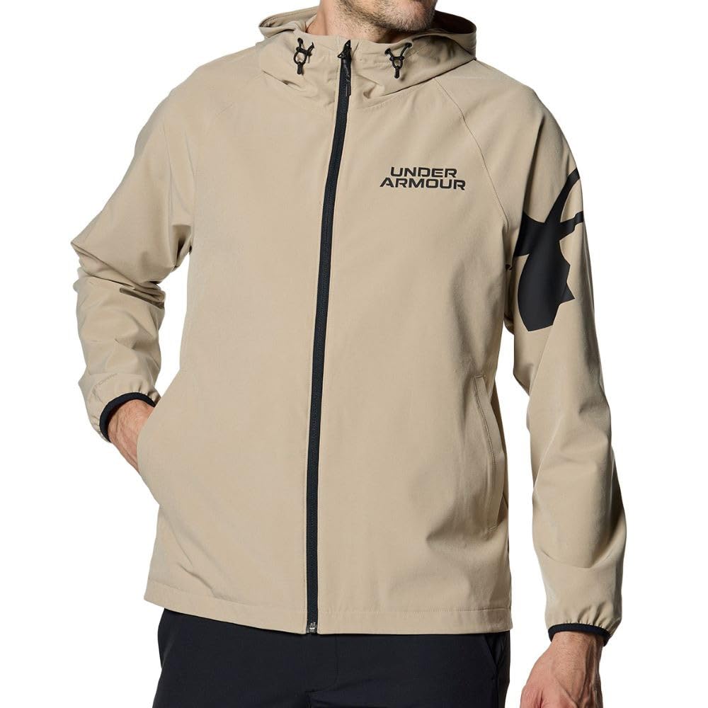 

UA Wind Breaker City Khaki Black LG [Under Armor]