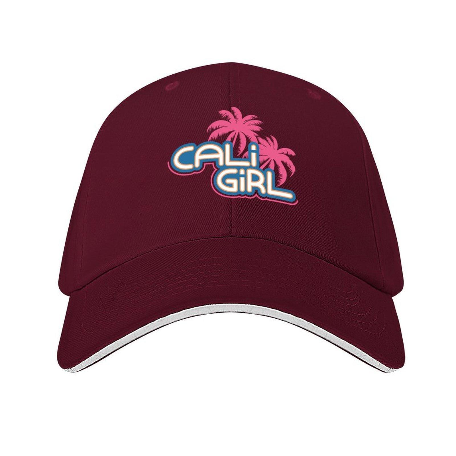 Кепка с логотипом Cali Girl Термокозырек Новая шляпа Модная пляжная шляпа Бейсболка Женская Унисекс