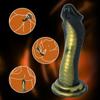 Symulowany Penis Czarno-Złoty Czarny Wąż Mamba Dildo Masturbator Waginalny Masażer Waginalny Drażnienie Analne Mocna Przyssawka Ręczny Dorosły Zabawka Seksualna