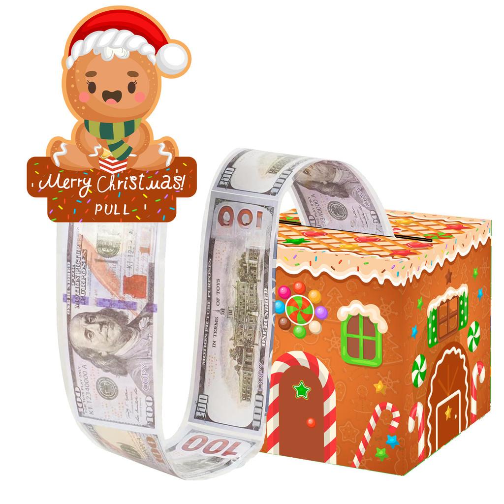 Gingerbread Christmas Festive House Wrapping Box Paper Material Occasion Special