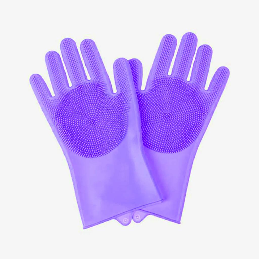 Pet Bath Gloves, Cat and Dog Gloves, Scratch-proof Pet Cleaning Gloves, Massage Durable Silicone Gloves Cleaning Brush
