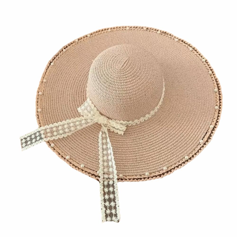 Lightweight Straw Hat Multicolor Sun Block Hat Fashion Big Brim Hat Beach Use