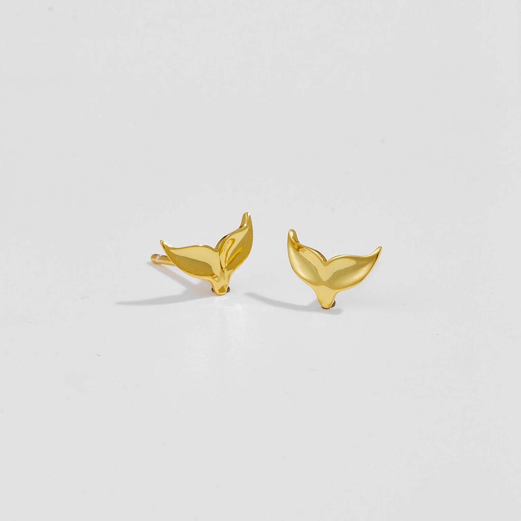 ANDYWEN New 925 Sterling Silver Gold Stud Earring Women 2023 Exquisite Fashion Jewelry Gift