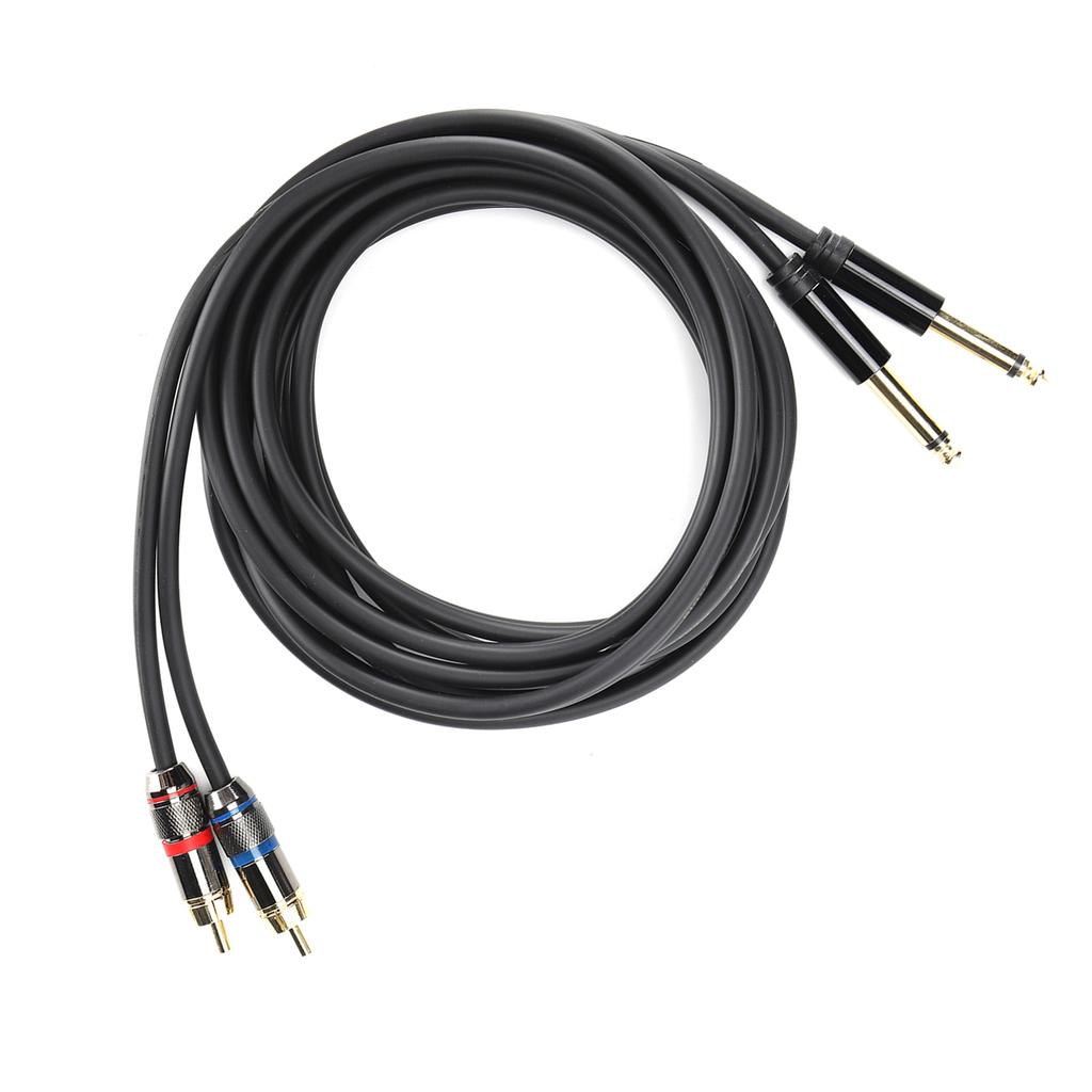JORINDO Dual 6.35mm Male to Double RCA Male Cable o Distributor Connection CableJD6094‑3m
