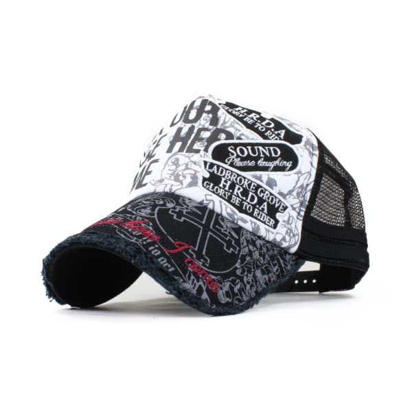 

Mesh Cap for Men and Day Gift White Women, Embroidered, Popular, Stylish, Trendy, Cool, Father s (Free Size, (look our))