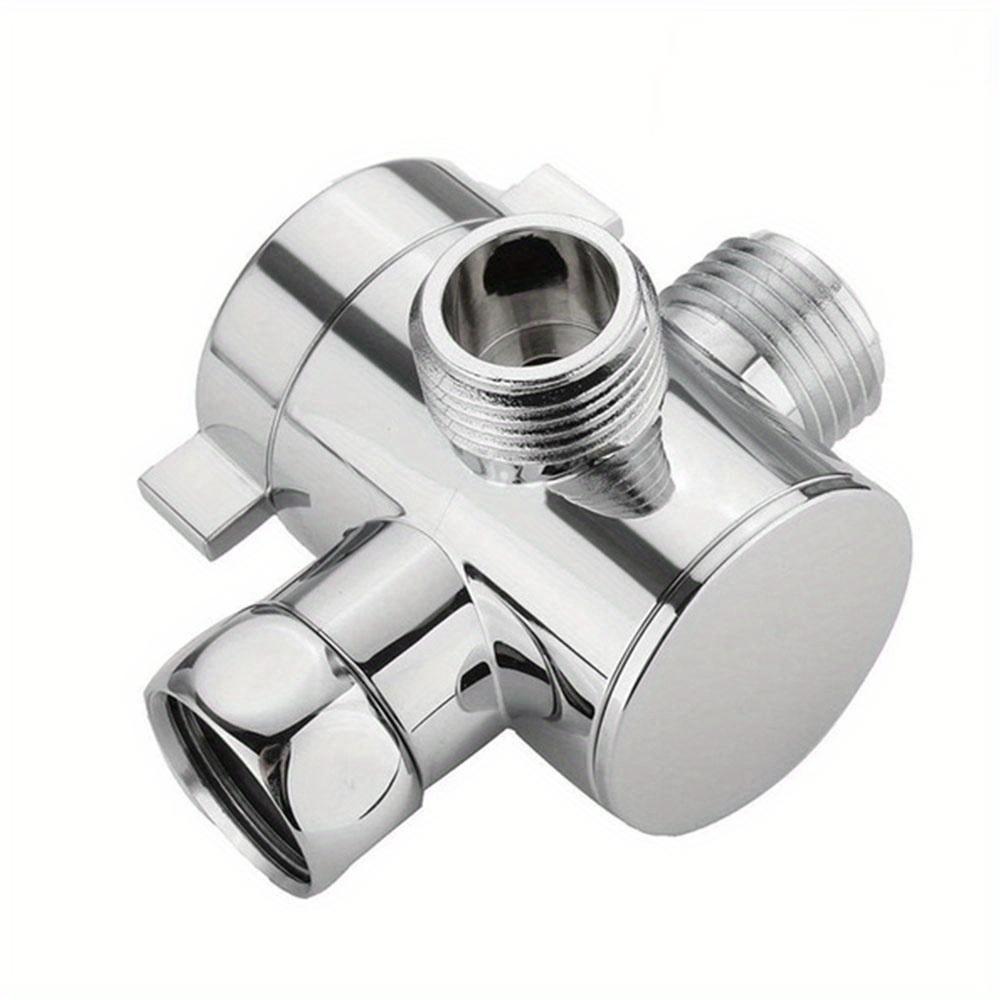 1/2'' 3-Way T-adapter Diverter Valve Adjustable Shower Head Arm Mounted Diverter Valve Bathroom Hardware Accessory