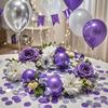 Purple Silver Confetti/Purple Birthday Party Decorations Centerpiece Table Party Decorations/Engagement Baby Shower/Wedding Purple Graduation 2025