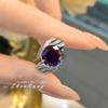 Luxury Women's 5-Carat Mysterious Purple Diamond Ring - Three Lives of Love Collection