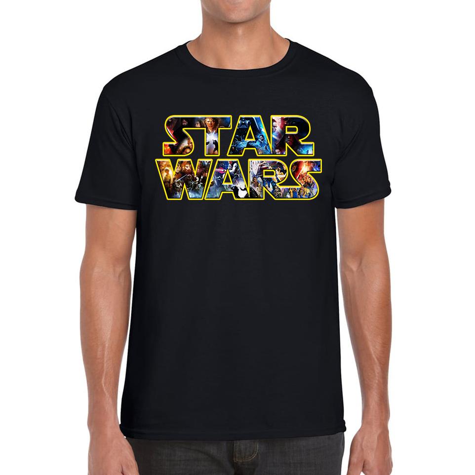 Star Wars Logo Unisex Mens T Shirt Womens Tops Tees S
