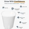5/1PCS Self Watering Plastic Flower Pot Hydroponics Plants Pot Cotton Rope Watering Succulent Potted Planters Home Office Decor
