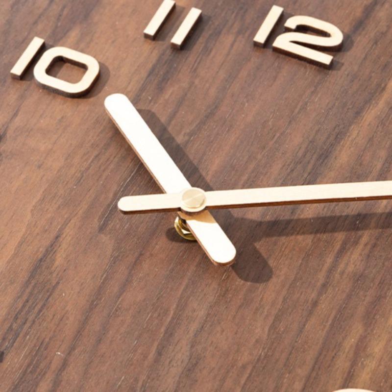 Wooden Pendulum Wall Clock Retro Noiseless Aesthetic Wall Clocks Creative Walls Clock Modern Living Room Decoration Furniture