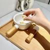 Ceramic Mortar & Pestle: Hunan Cuisine Garlic Grinder for Eggplant, Chili, and Tea.