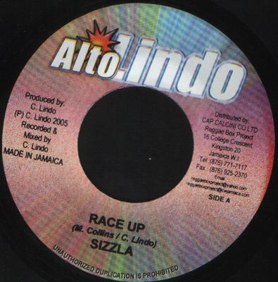 7inch Record SIZZLA / CHARLIE X - Race Up / Vanity NONE Alto Lindo 2005 Jamaica Reggae, Ska & Dub Used