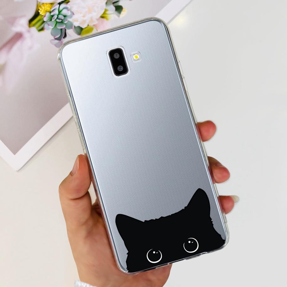 For Samsung J6 Plus Case J6 2018 J600F J610F Cover Luxury Marble Butterfly Clear Soft Cases For Samsung Galaxy J 6 J6+ 2018 Capa