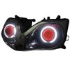 Motorcycle Custom Angel Eyes LED Headlight Assembly HID Projector Bi-Xenon Head Light Lamp For Honda CBR 600 CBR600 F4i 2001-07