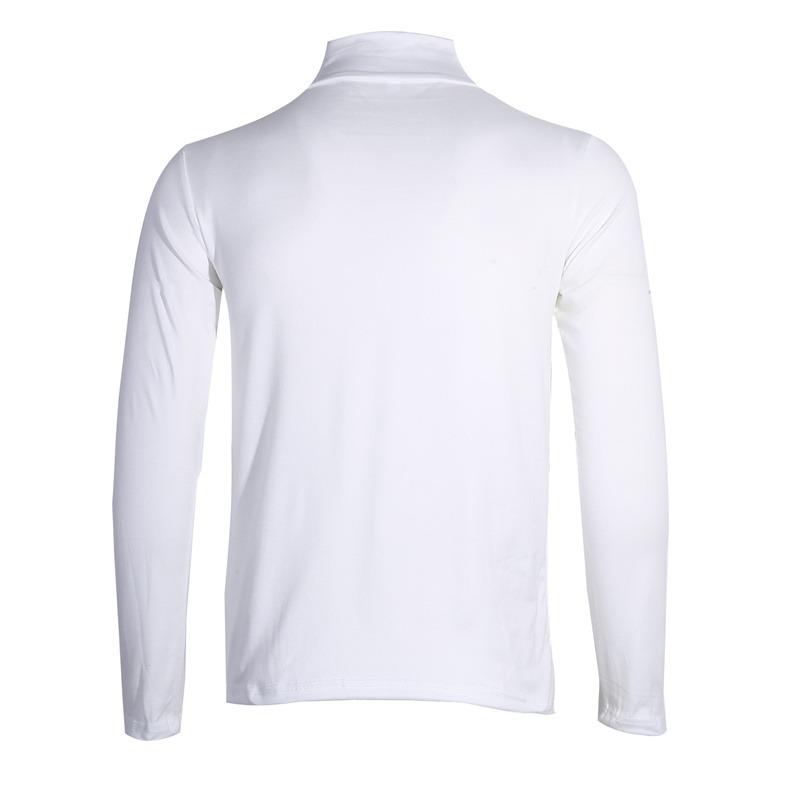 Youth Mens Turtleneck Long Sleeve T-Shirt Solid Color Slim Fit Thin Casual Fashion Basic Top