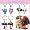 Funko Mickey And Minnie Keychain Set With Pop Mickey And Minnie Keychain Pendants Metal Material