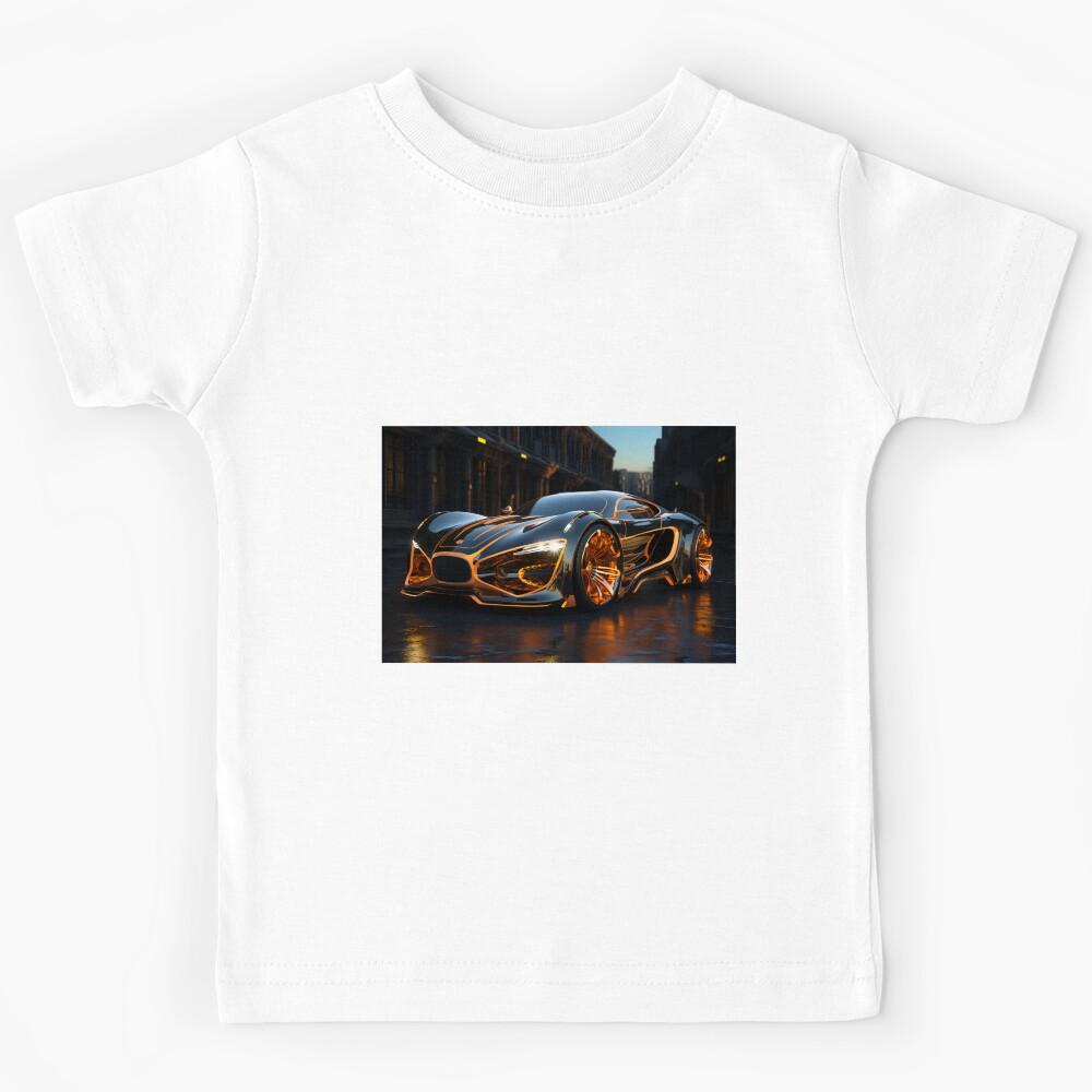Futuristic Supercar Cyborg Dragon Concept 3 Kids T-Shirt 150