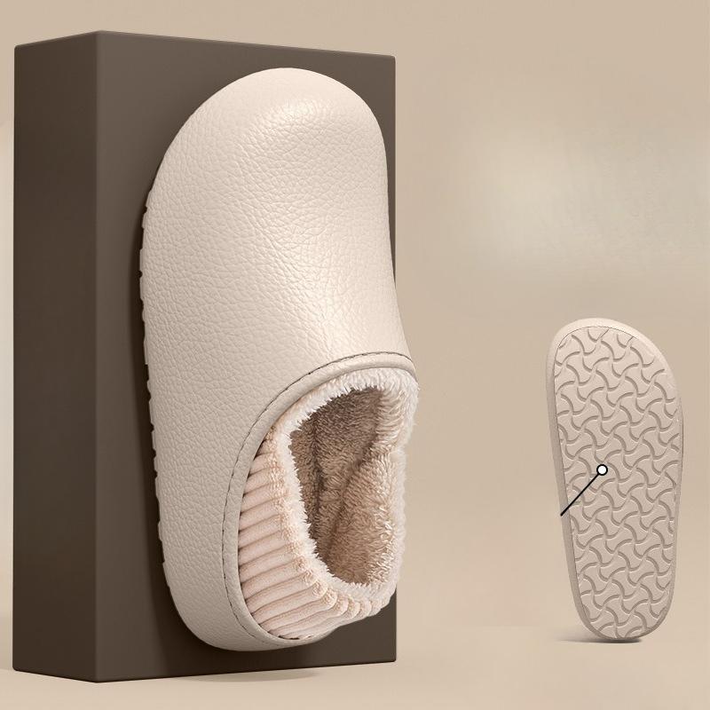 Waterproof Cotton Shoes for Women and Thick-soled Warm Fleece Silent Shoes