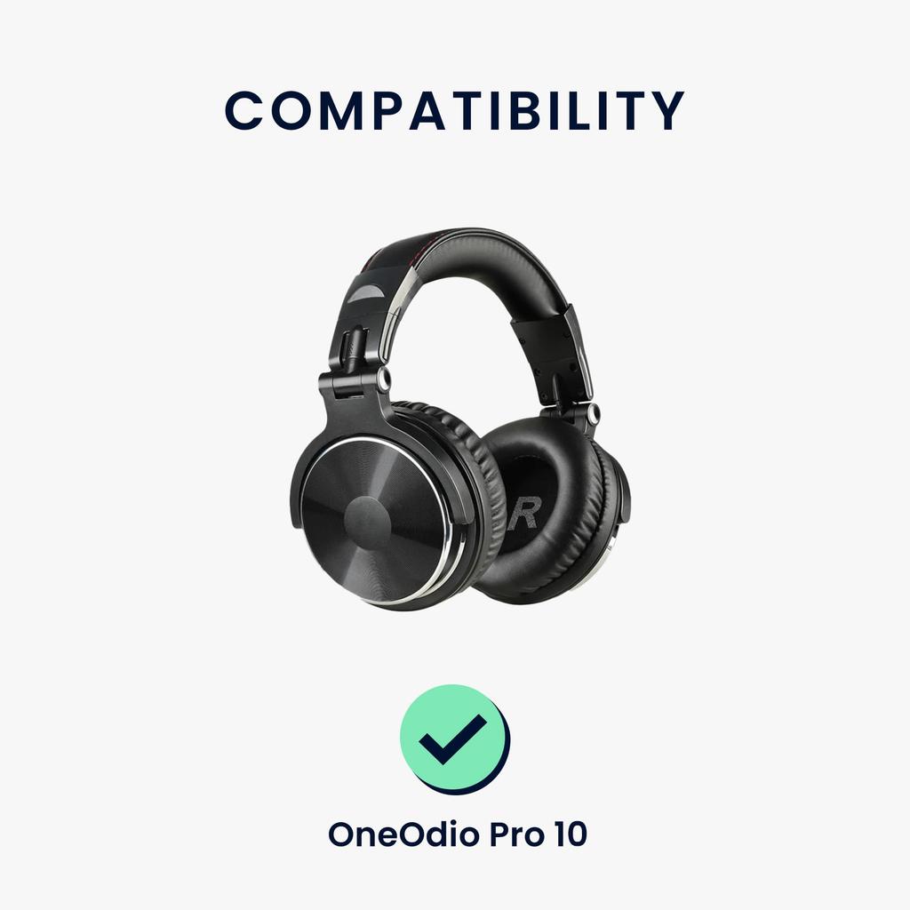 kwmobile 2x Replacement Ear Pads for OneOdio Pro 10 Pro M Pro C Cushioned PU Black / / - Leather,