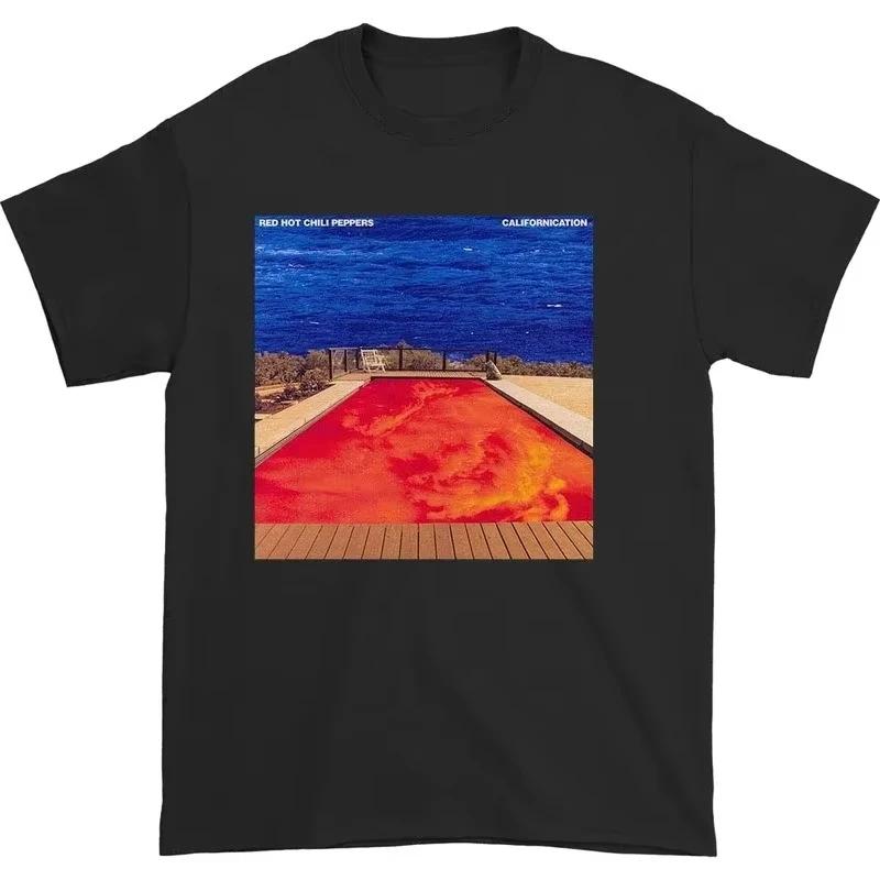 

2025 Лето Популярный Рок Американский Ретро Узор Мужские Женские Принтованные Унисекс Футболки Свободные Повседневные Графические Мужские Футболки#Цвет(1) XXXXXL чёрный