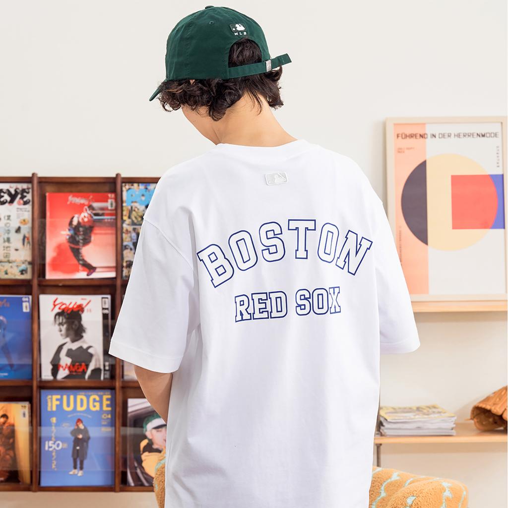 New MLB Set-in Sleeve T-Shirt Unisex White 3ATSV0533-43WHS