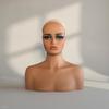 Mannequin Head with Shoulders Skin Tone Female Bust Lightweight