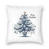 Chinoiserie Christmas Ginger Jar Square Pillowcase Polyester Linen Velvet Creative Zip Decorative Room Cushion Cover