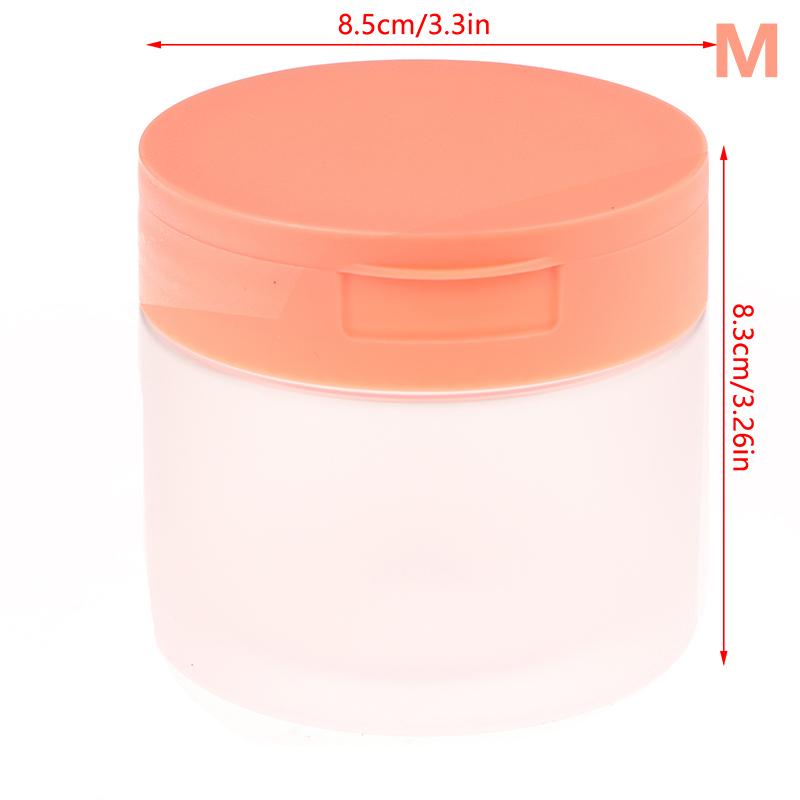 250/300/350 Ml Makeup Remover Cotton Cream Jar Lid Body Lotion Scrub Jar Cosmetic Container Travel Portable Bottle With Tweezers